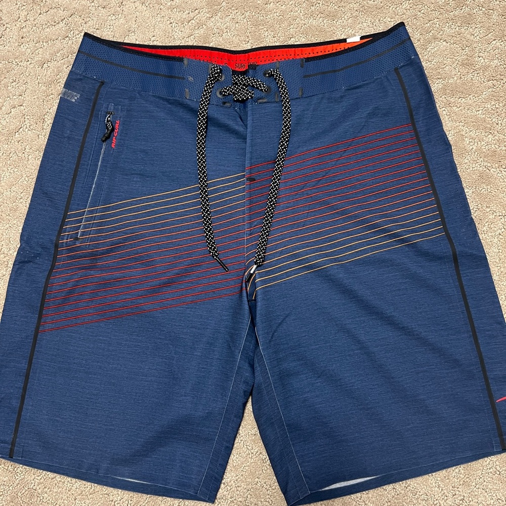 Rip Curl Men's Laser Cut Blue Board Shorts